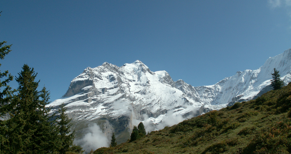 Jungfrau mit Rottalgletscher