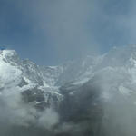 Breitbildfoto Jungfrau mit Rottalhorn, Gletscherhorn und Äbeni Flue