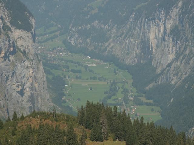 Blick runter ins Lauterbrunnental