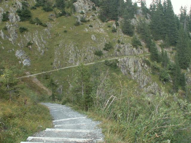 Wegverlauf zum Berggasthaus Tschingelhorn