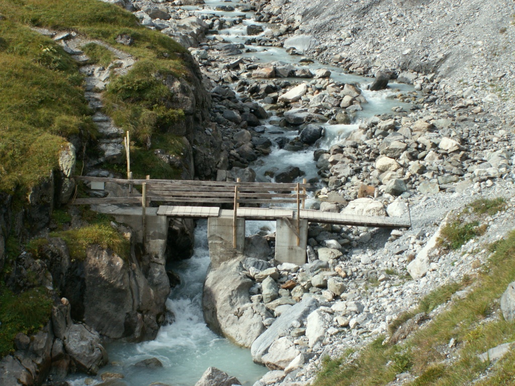 Brücke über Tschingel Lütschine 1800 m.ü.M.