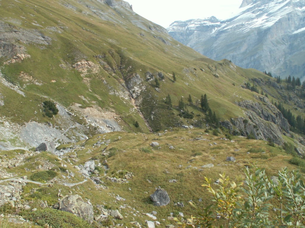 Blick zurück zum zurückgelegten Weg