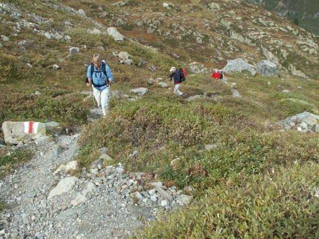 vom Chrummbach führt der Weg wieder aufwärts