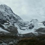 letzter Blick zur Wetterlücke mit Wetterlücken- und Breithorngletscher