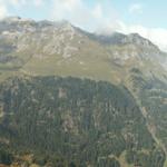 Blick auf die andere Talseite zum Berghotel Obersteinberg