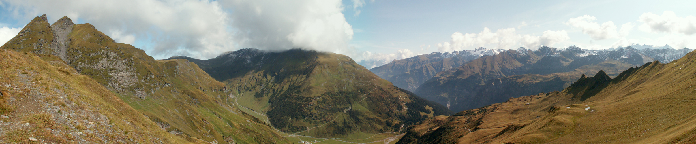 Breitbildfoto Risetenpass, "St.Gallerseite"