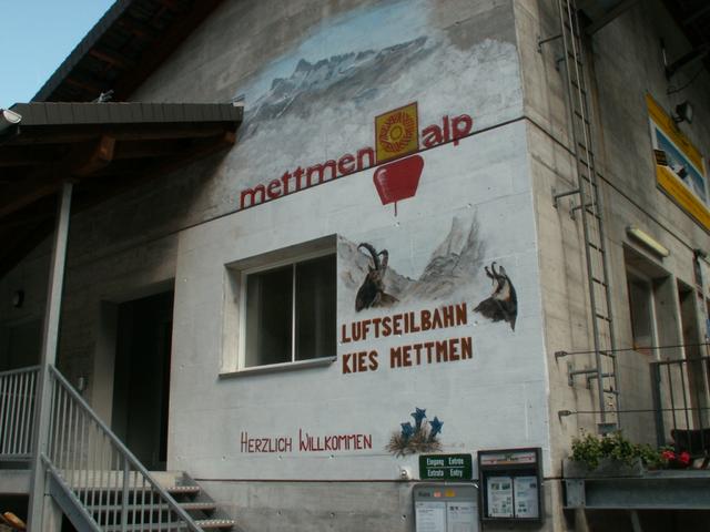 Talstation der Luftseilbahn Kies - Mettmen