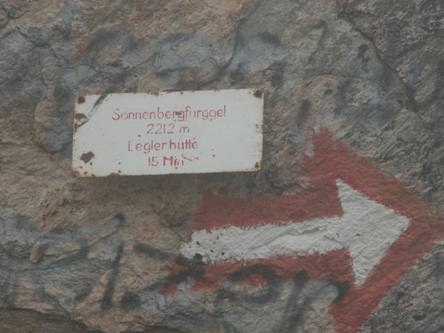 Sonnenbergfurggel 2212 m.ü.M.
