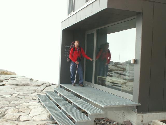 Franco beim neuem Teil der Leglerhütte