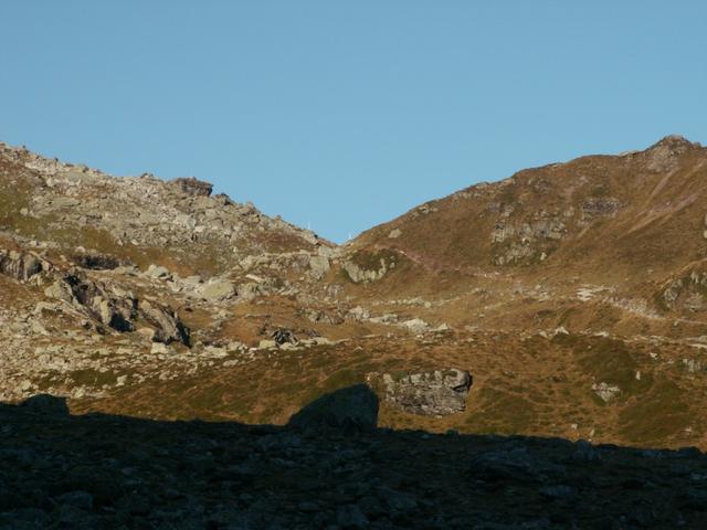 Blick zurück zum Sonnenbergfurggel