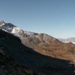 von dort sind wir gekommen. Links Kärpf, rechts Sonnenbergfurggel