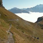 auf dem Weg Richtung Gelb Chöpf