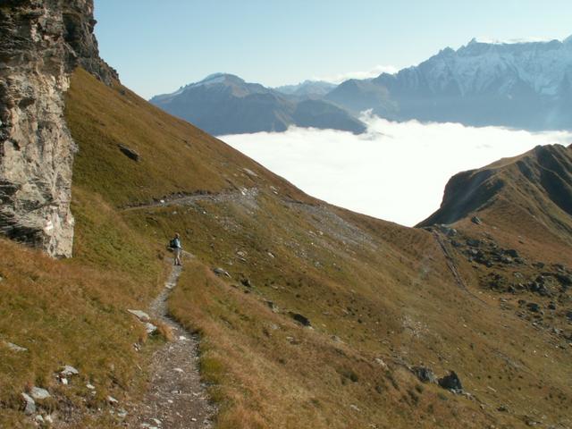 auf dem Weg Richtung Gelb Chöpf