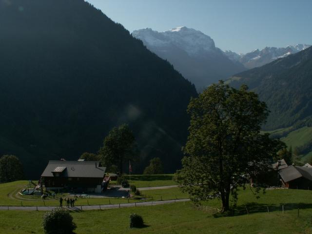 Aussicht von der Terasse vom Berggasthaus