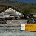 Wegweiser bei der Stutzhütte 1655 m.ü.M.