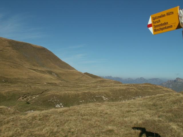 es geht Richtung Spitzmeilen Hütte