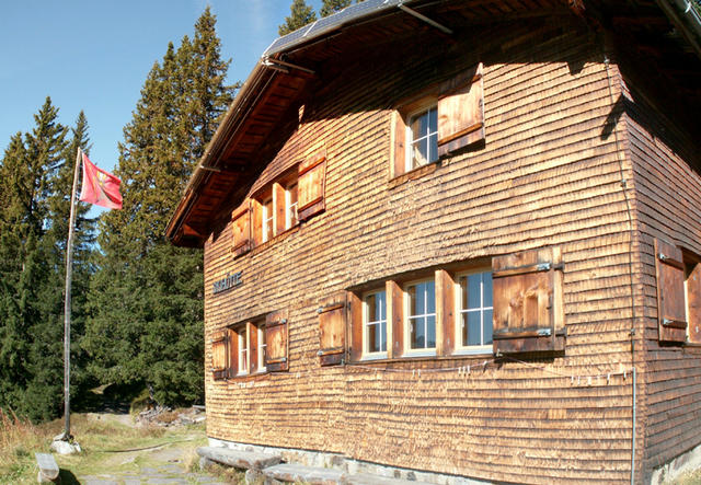 die Skihütte Mülibach 1763 m.ü.M.