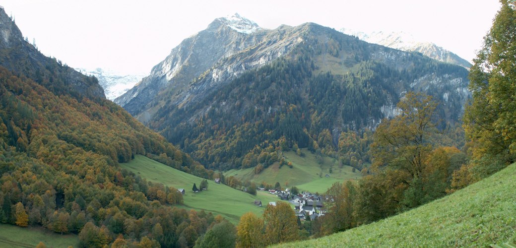 Blick zurück nach Weisstannen