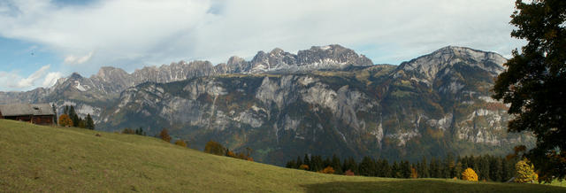 Breitbildfoto der Alvierkette