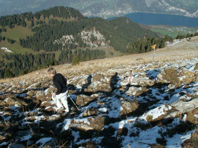 es geht runter Richtung Mättli