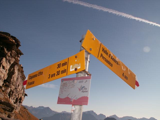 auf dem Passo di Gagnone 2217 m.ü.M.