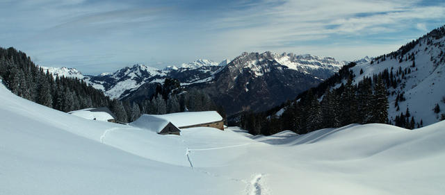 Breitbildfoto bei Oberst Nüen 1537 m.ü.M.