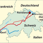 Via Jacobi (Schweiz) 457km Rorschach-Genève 2007/2008/2009