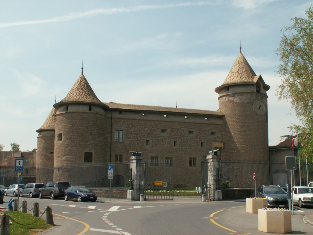 Schloss von Morges. Von den Savoyen erbaut.