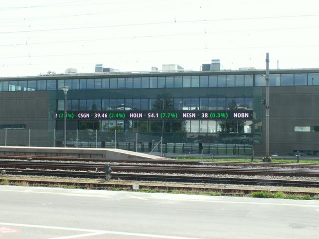 Kurse sind Grün = steigene Kurse