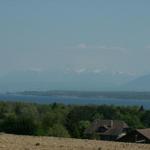 Blick Richtung Genfersee und Mont Blanc