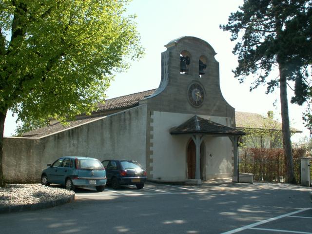 die kleine sehenswerte Kirche von Céligny