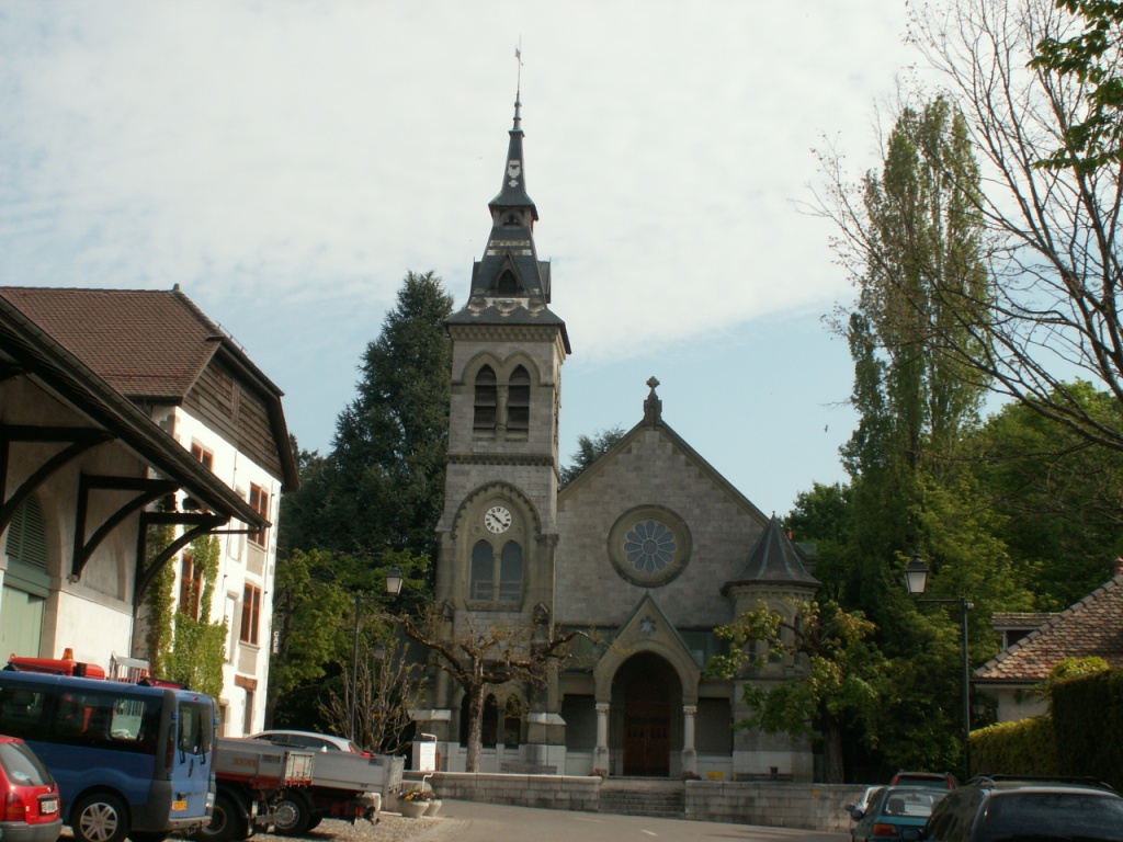 die Kirche von Genthod