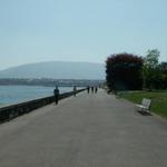 Seepromenade Richtung Stadtzentrum von Genève