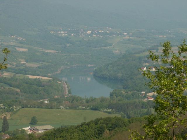 der erste Blick auf die Rhône