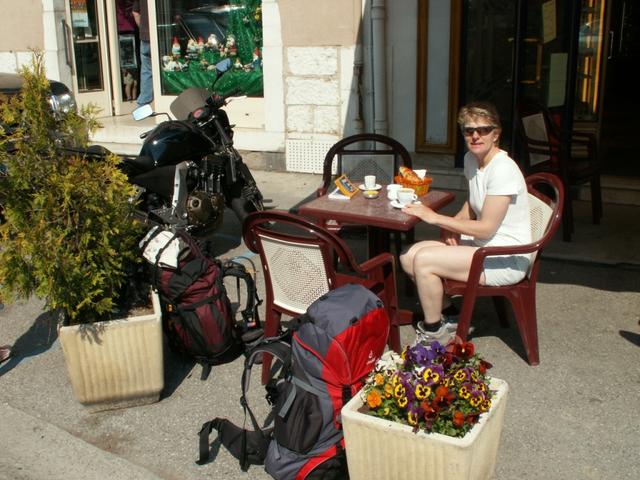 Kaffee und ein feiner Croissant das haben wir uns verdient