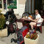 Kaffee und ein feiner Croissant das haben wir uns verdient