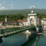 Hängebrücke bei Seyssel