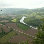 Blick von der Chapelle Saint Romain runter zur Rhône