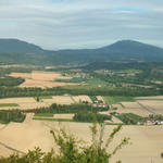 Breitbildfoto auf die Rhôneebene