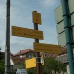 Wegweiser bei St. Genix sur Guiers