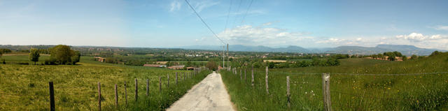 Breitbildfoto mit Blick Richtung Les Abrets