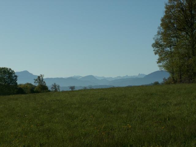 Blick Richtung Französische Alpen