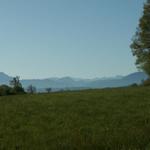 Blick Richtung Französische Alpen