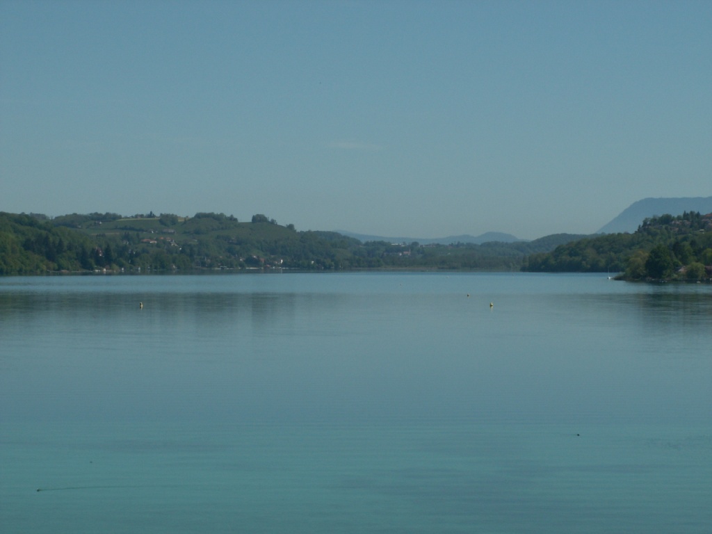 Blick vom Hotelzimmer auf dem Lac de Paladru