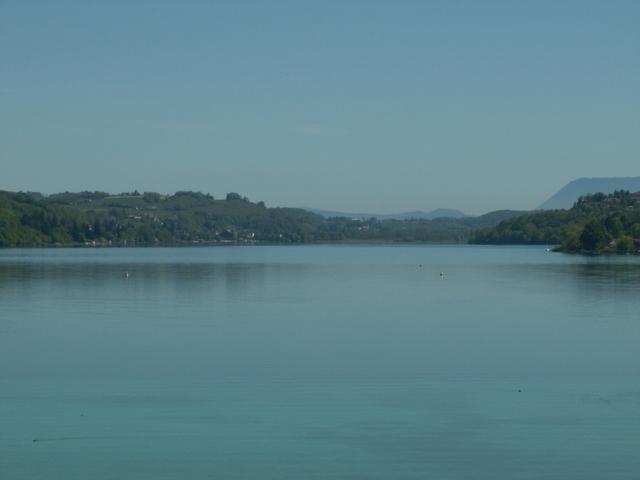 Blick vom Hotelzimmer auf dem Lac de Paladru