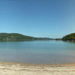 Breitbildfoto beim Strand vom Lac de Paladru