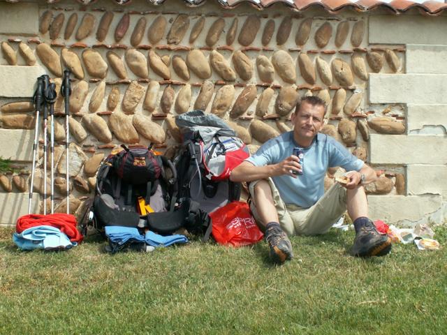 Franco beim Mittagessen