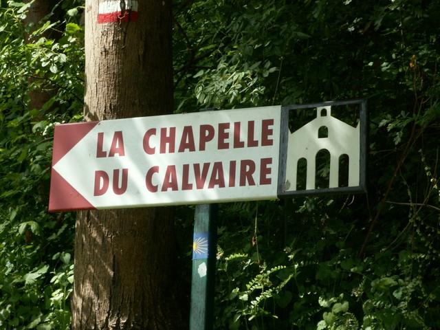 es geht aufwärts zur Chapelle du Calvaire