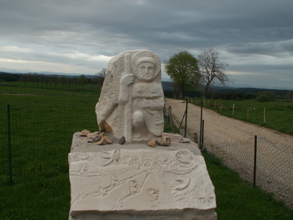 Pilgerstatue bei Les Sétoux
