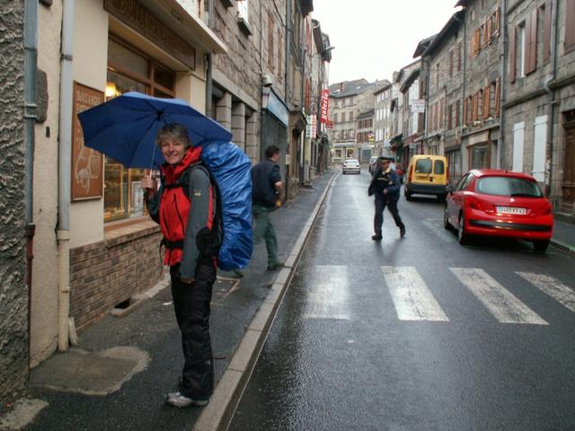 das erste mal, das es richtig regnet